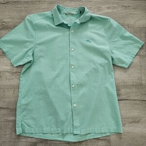 Tommy Bahama Men's Green Short Sleeve Shirt Size L